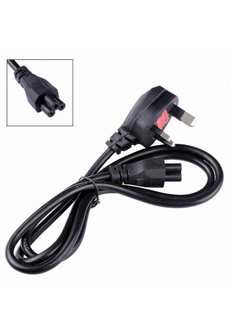 سالاب كابل طاقة للكمبيوتر المحمول ثلاثي السنون بمقبس المملكة المتحدة ومحول تيار متردد وشاحن لأجهزة Acer وDell وHP وCompaq وToshiba وVaio وDelta وAsus وLenovo ومعدات كهربائية بطول 1.5 متر - Image 2